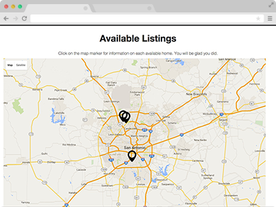 mapping of your available properties