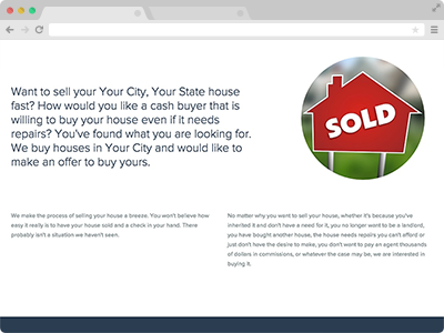 real estate investor website content that converts