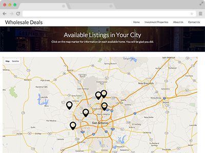 mapping of your available wholesale properties